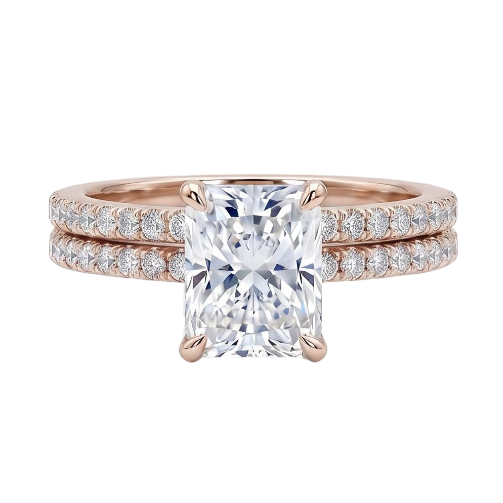 18K Rose Gold Plated, 10K Solid Rose Gold