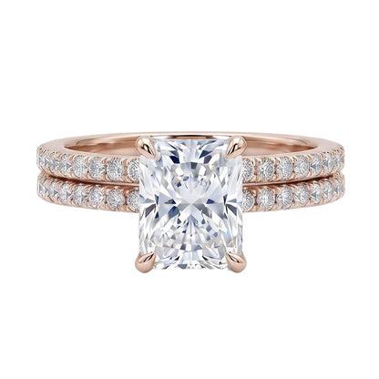 18K Rose Gold Plated, 10K Solid Rose Gold
