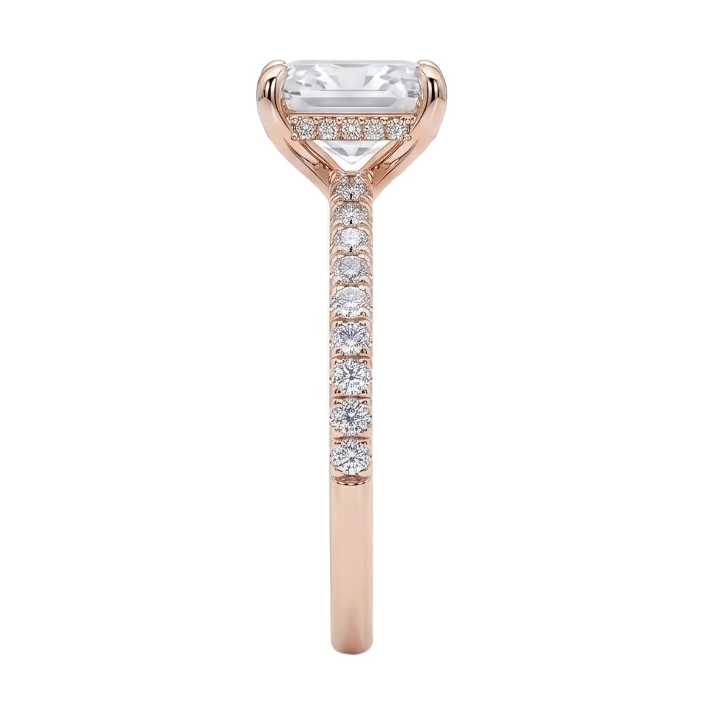 18K Rose Gold Plated, 10K Solid Rose Gold