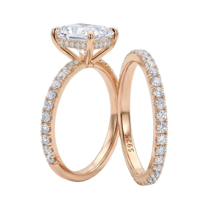 18K Rose Gold Plated, 10K Solid Rose Gold