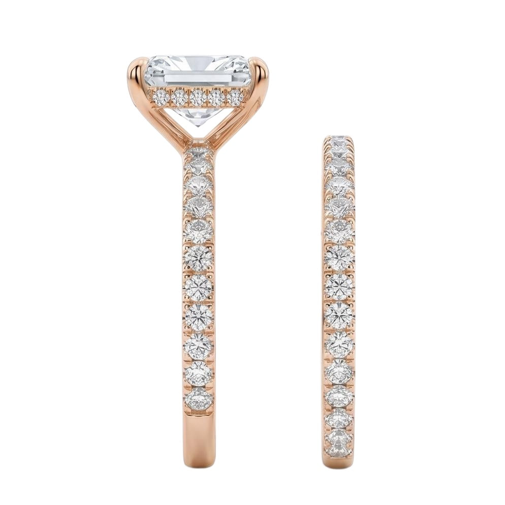 18K Rose Gold Plated, 10K Solid Rose Gold