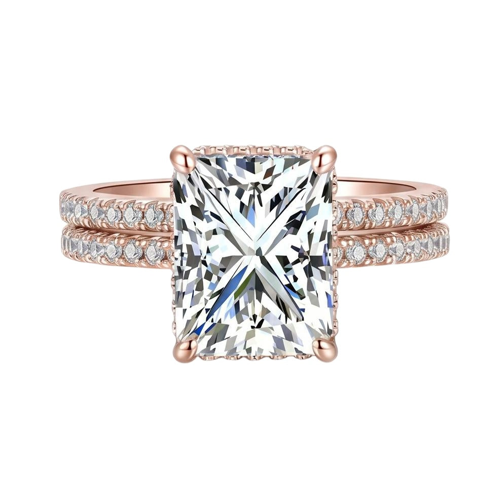 18K Rose Gold Plated, 10K Solid Rose Gold