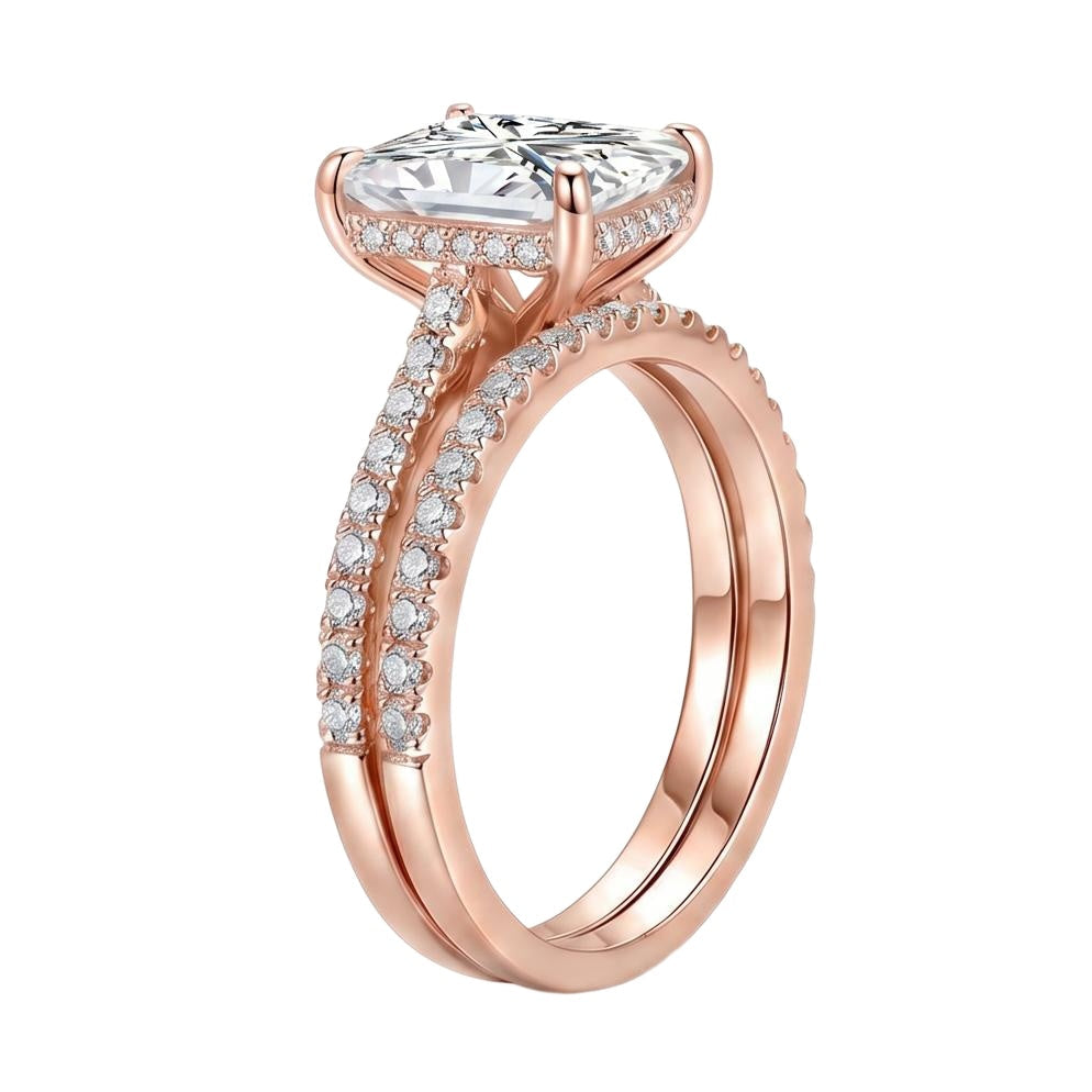 18K Rose Gold Plated, 10K Solid Rose Gold