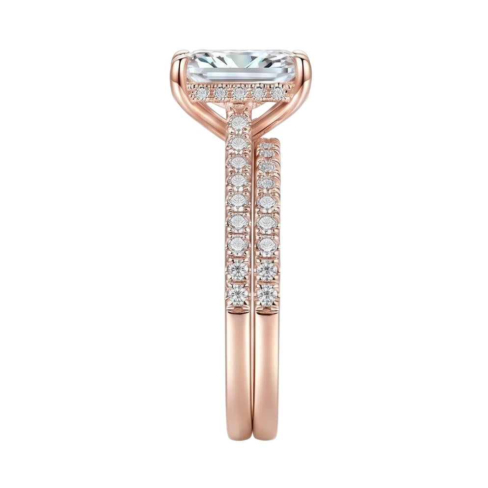 18K Rose Gold Plated, 10K Solid Rose Gold