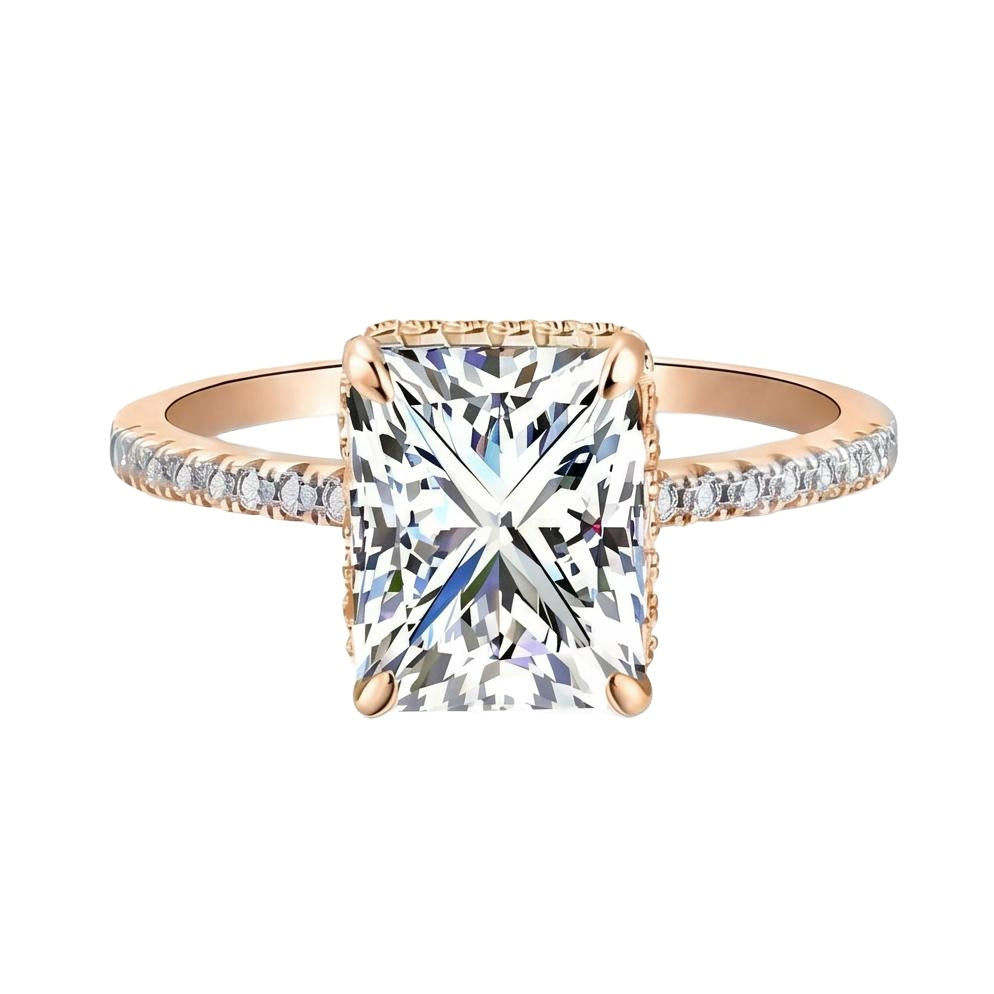 18K Rose Gold Plated, 10K Solid Rose Gold