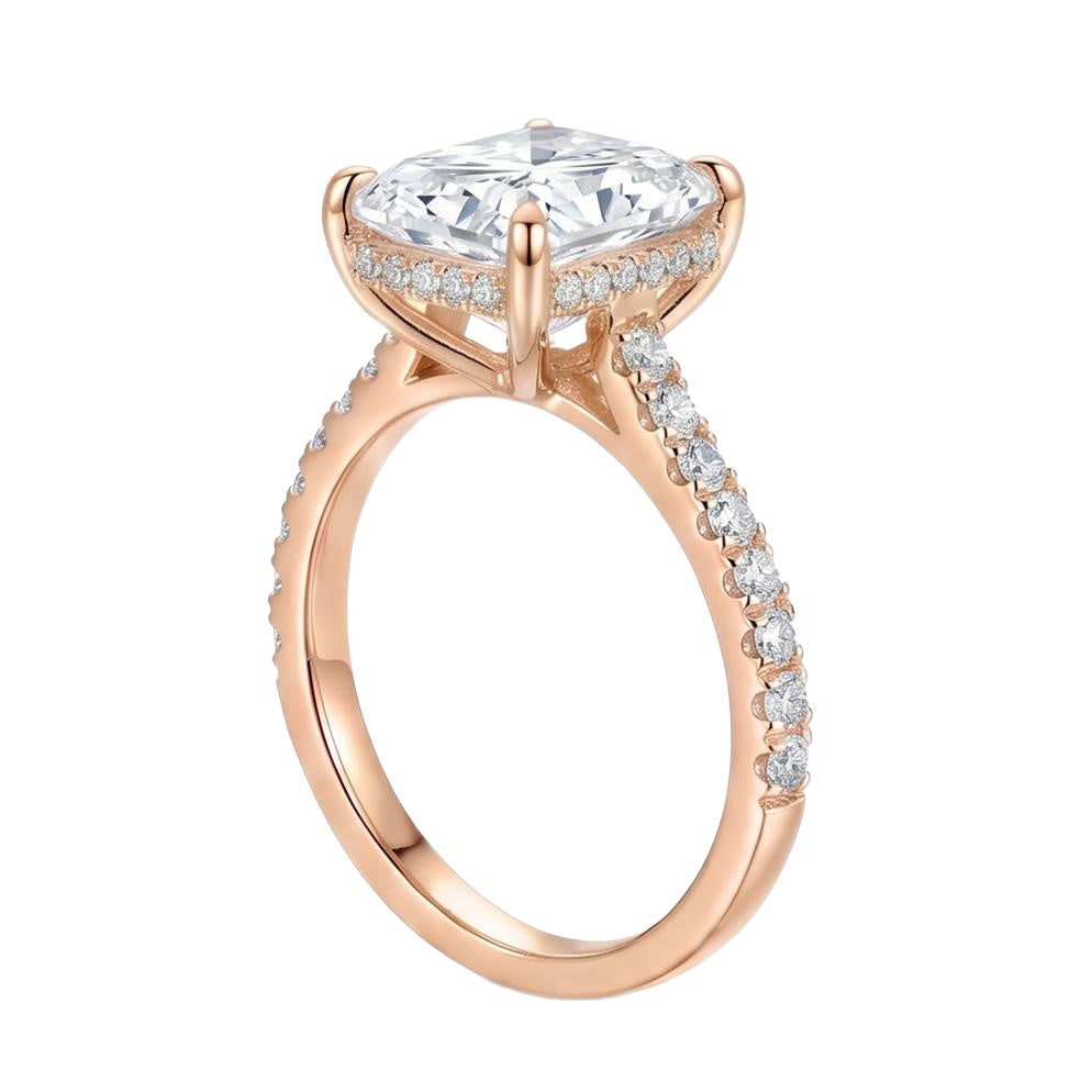 18K Rose Gold Plated, 10K Solid Rose Gold