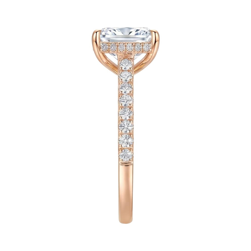 18K Rose Gold Plated, 10K Solid Rose Gold