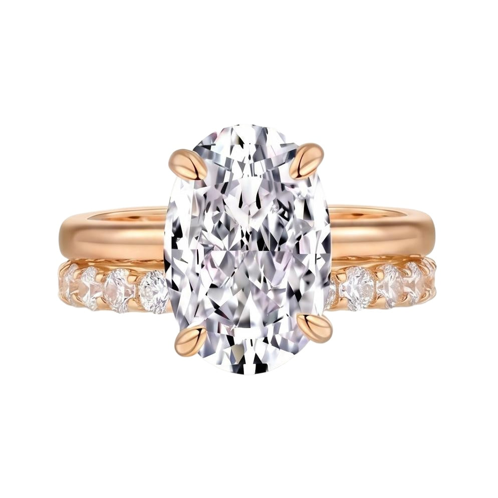 18K Rose Gold Plated, 10K Solid Rose Gold