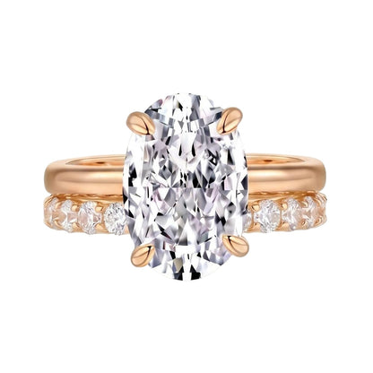 18K Rose Gold Plated, 10K Solid Rose Gold