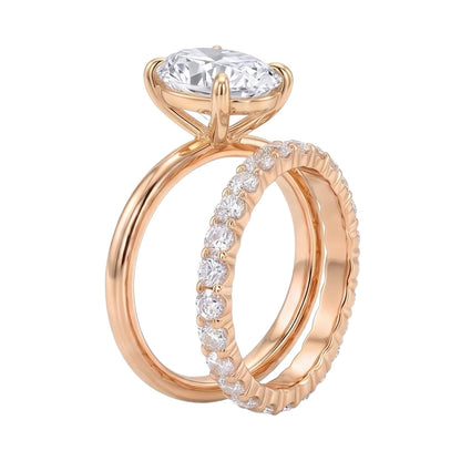 18K Rose Gold Plated, 10K Solid Rose Gold