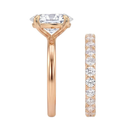 18K Rose Gold Plated, 10K Solid Rose Gold