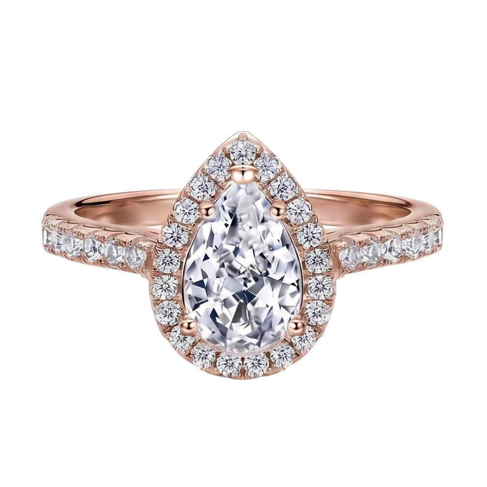 18K Rose Gold Plated, 10K Solid Rose Gold