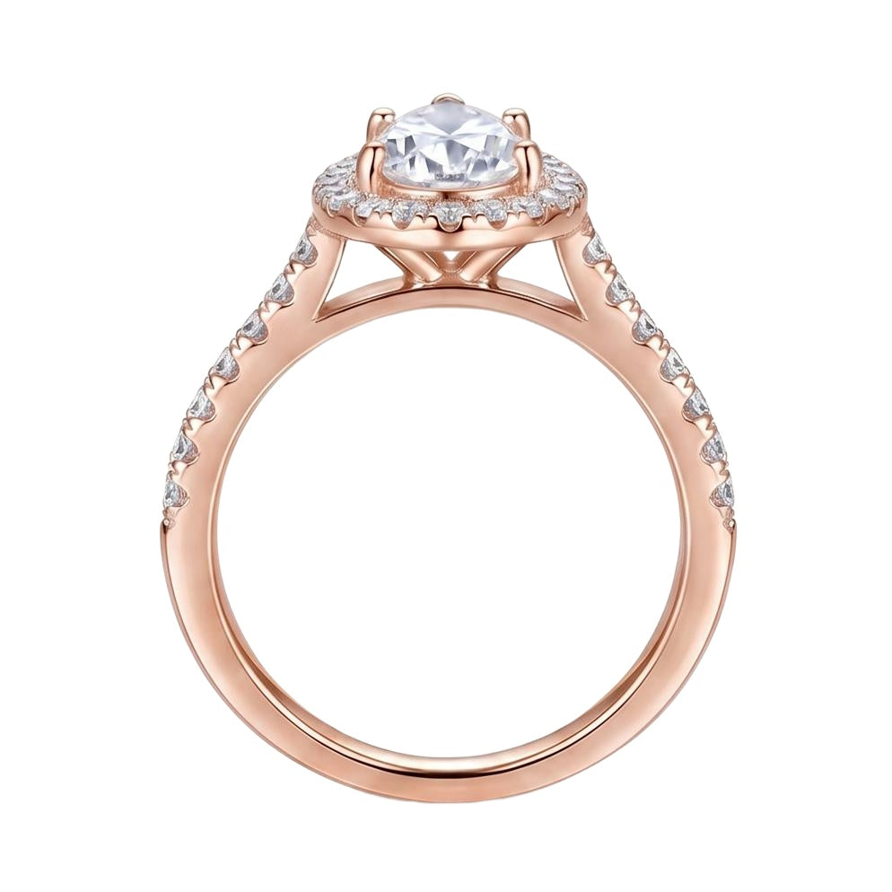 18K Rose Gold Plated, 10K Solid Rose Gold