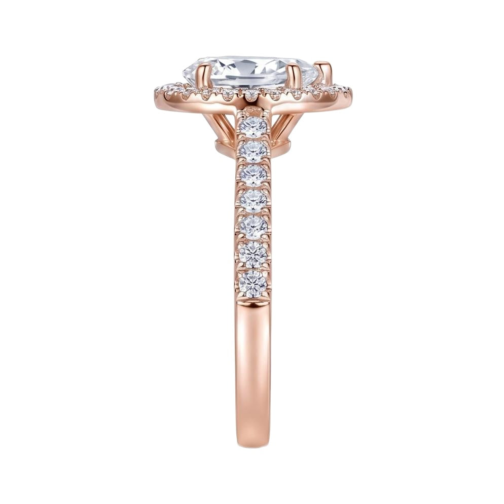 18K Rose Gold Plated, 10K Solid Rose Gold