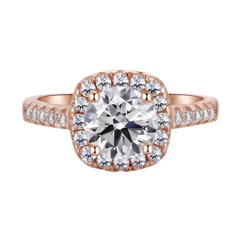 18K Rose Gold Plated, 10K Solid Rose Gold
