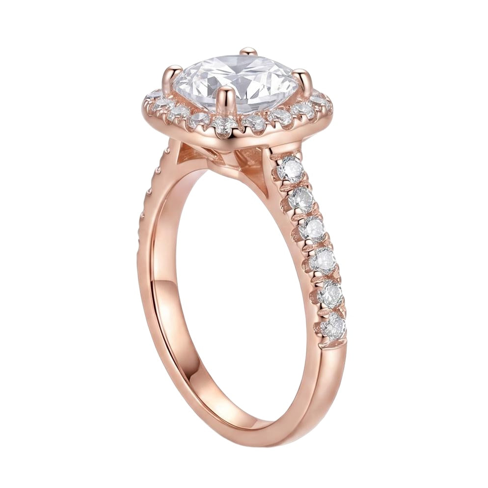 18K Rose Gold Plated, 10K Solid Rose Gold