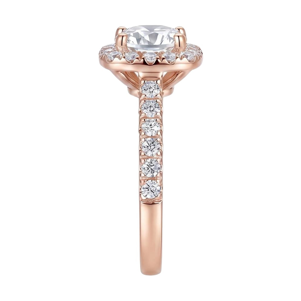 18K Rose Gold Plated, 10K Solid Rose Gold