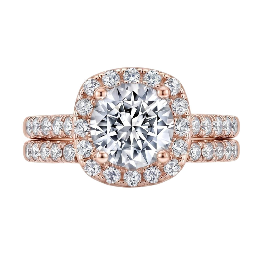 18K Rose Gold Plated, 10K Solid Rose Gold