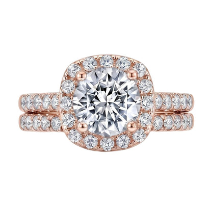 18K Rose Gold Plated, 10K Solid Rose Gold