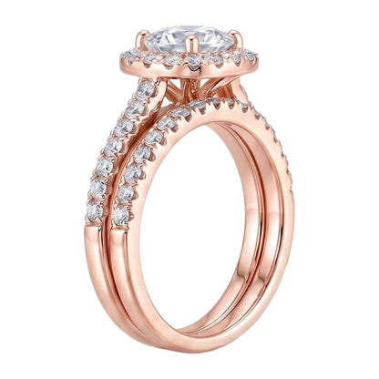 18K Rose Gold Plated, 10K Solid Rose Gold