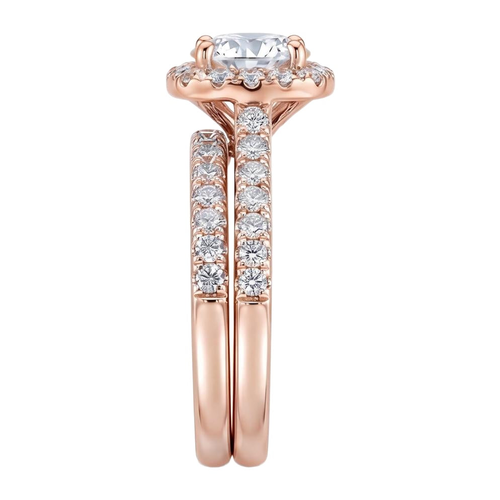 18K Rose Gold Plated, 10K Solid Rose Gold
