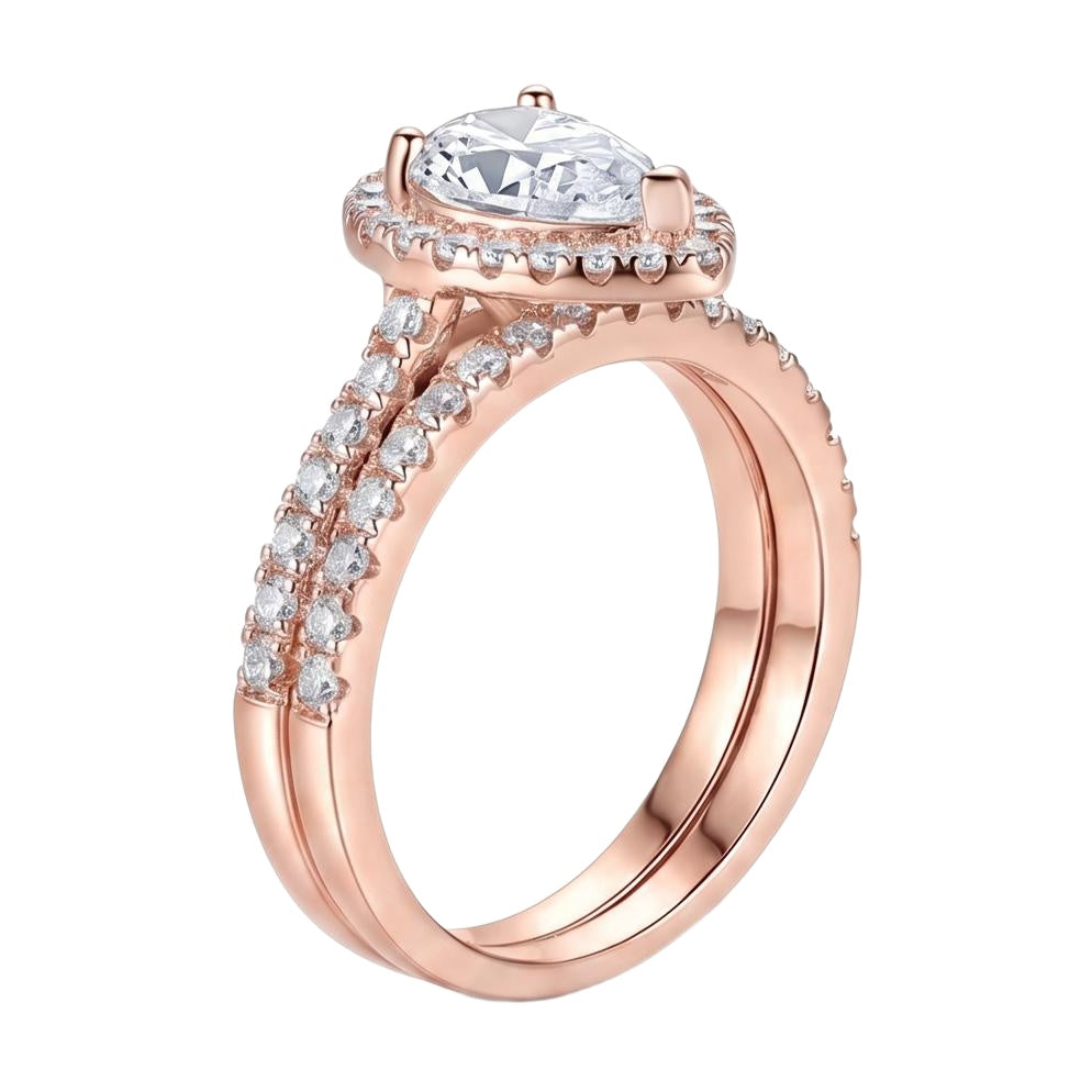 18K Rose Gold Plated, 10K Solid Rose Gold