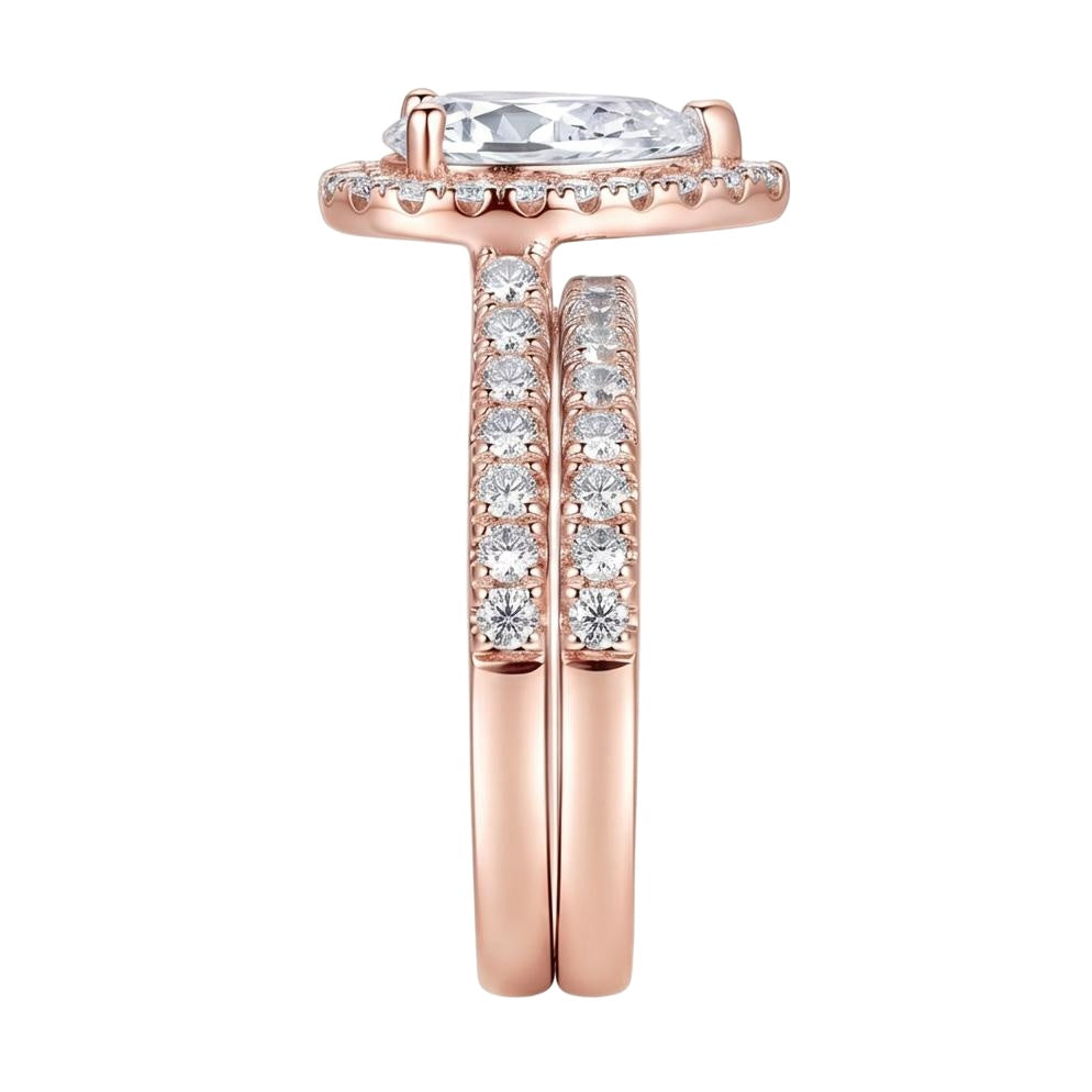 18K Rose Gold Plated, 10K Solid Rose Gold