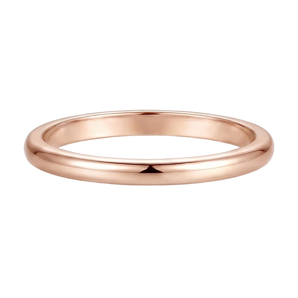 18K Rose Gold Plated, 10K Solid Rose Gold