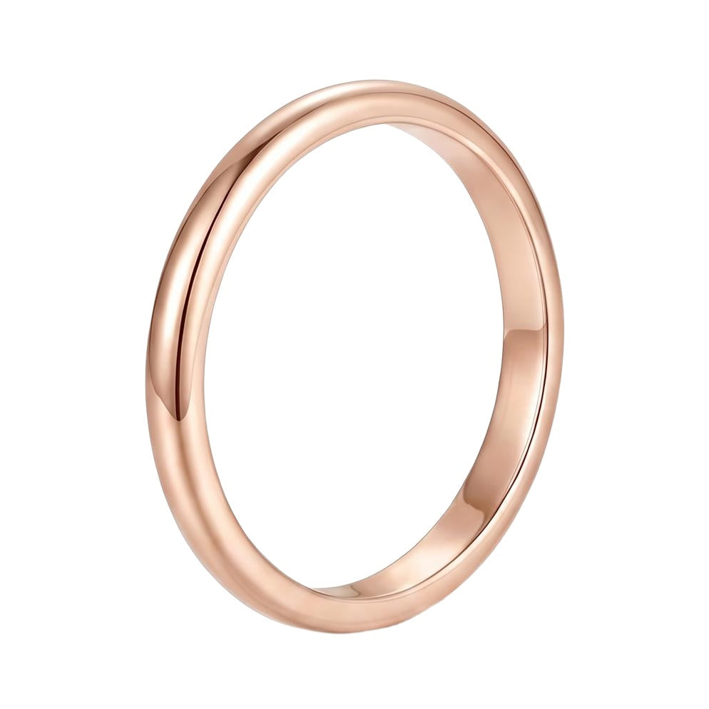 18K Rose Gold Plated, 10K Solid Rose Gold