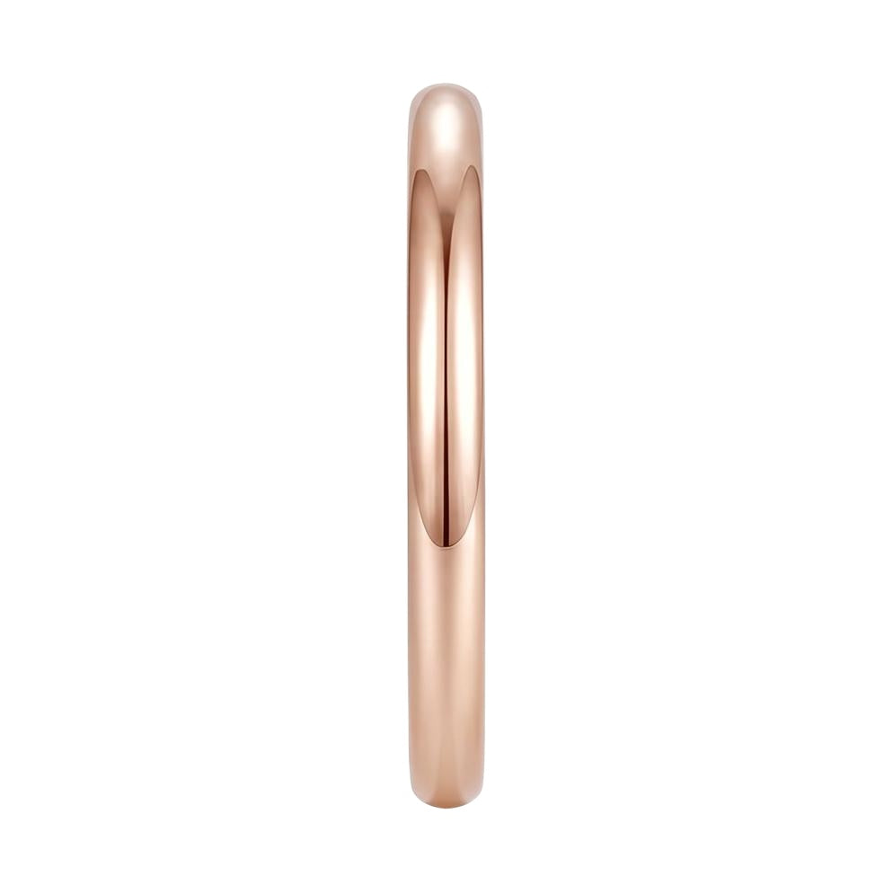 18K Rose Gold Plated, 10K Solid Rose Gold
