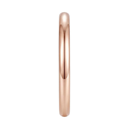 18K Rose Gold Plated, 10K Solid Rose Gold