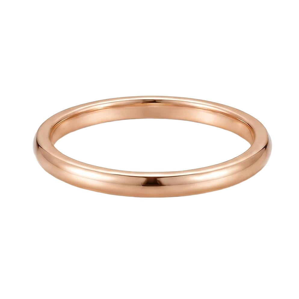 18K Rose Gold Plated, 10K Solid Rose Gold