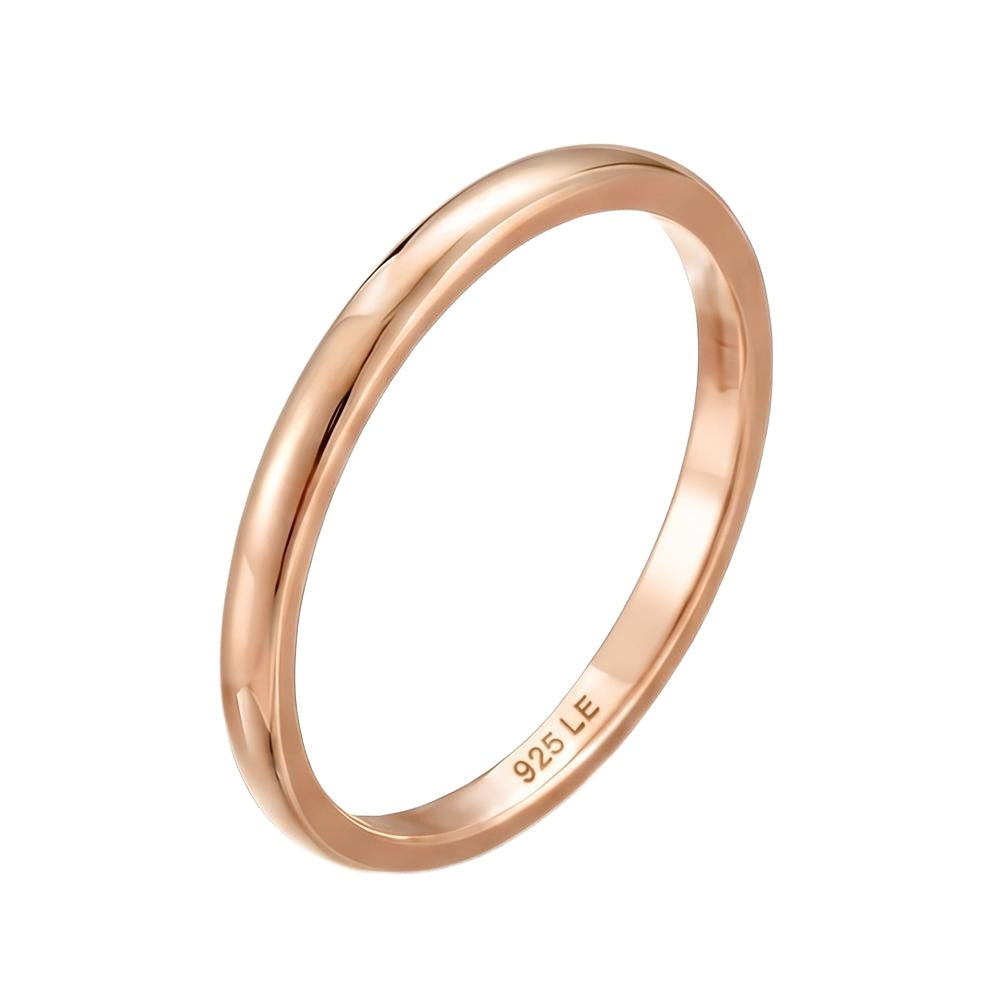 18K Rose Gold Plated, 10K Solid Rose Gold