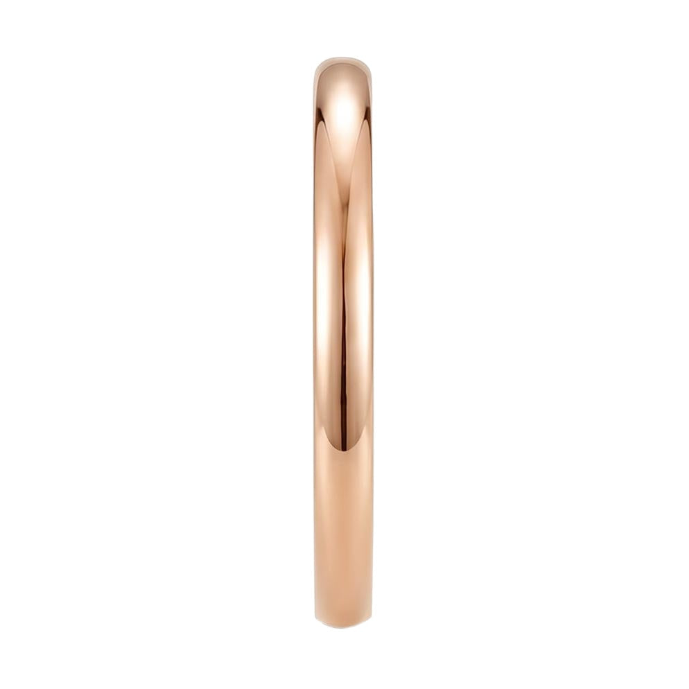 18K Rose Gold Plated, 10K Solid Rose Gold