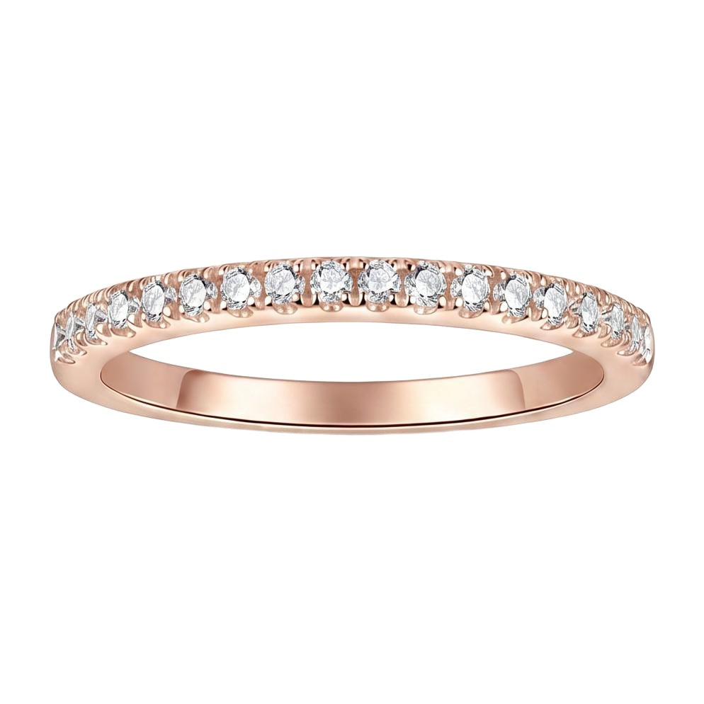 18K Rose Gold Plated, 10K Solid Rose Gold