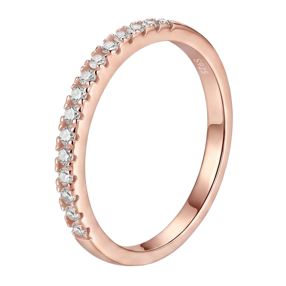 18K Rose Gold Plated, 10K Solid Rose Gold