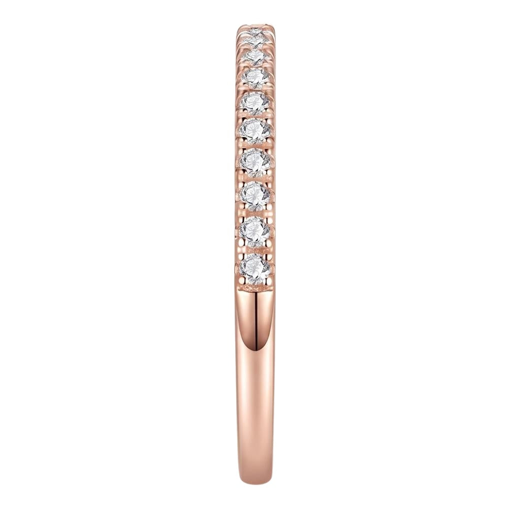18K Rose Gold Plated, 10K Solid Rose Gold