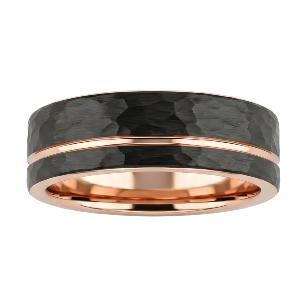 Warawen Band in Tungsten Carbide - Blackrhodium