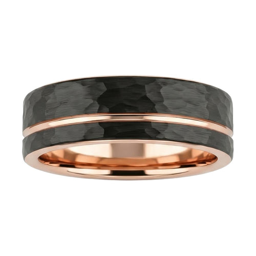 Warawen Band in Tungsten Carbide - Blackrhodium