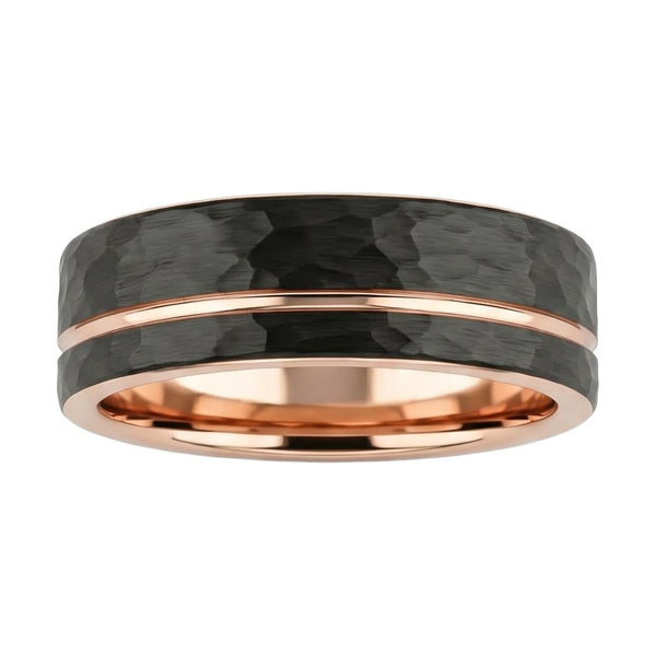 Warawen Band in Tungsten Carbide - Blackrhodium