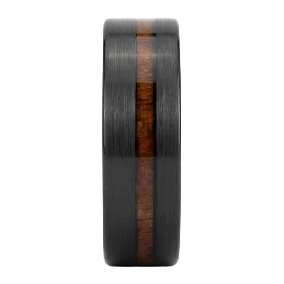 Elowien Band in Tungsten Carbide - Blackrhodium