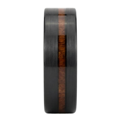 Elowien Band in Tungsten Carbide - Blackrhodium