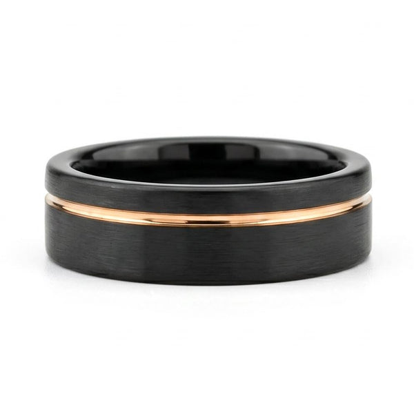 Havariel Band in Tungsten Carbide - Blackrhodium