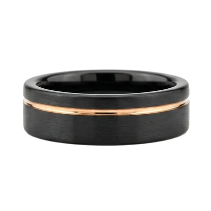 Havariel Band in Tungsten Carbide - Blackrhodium
