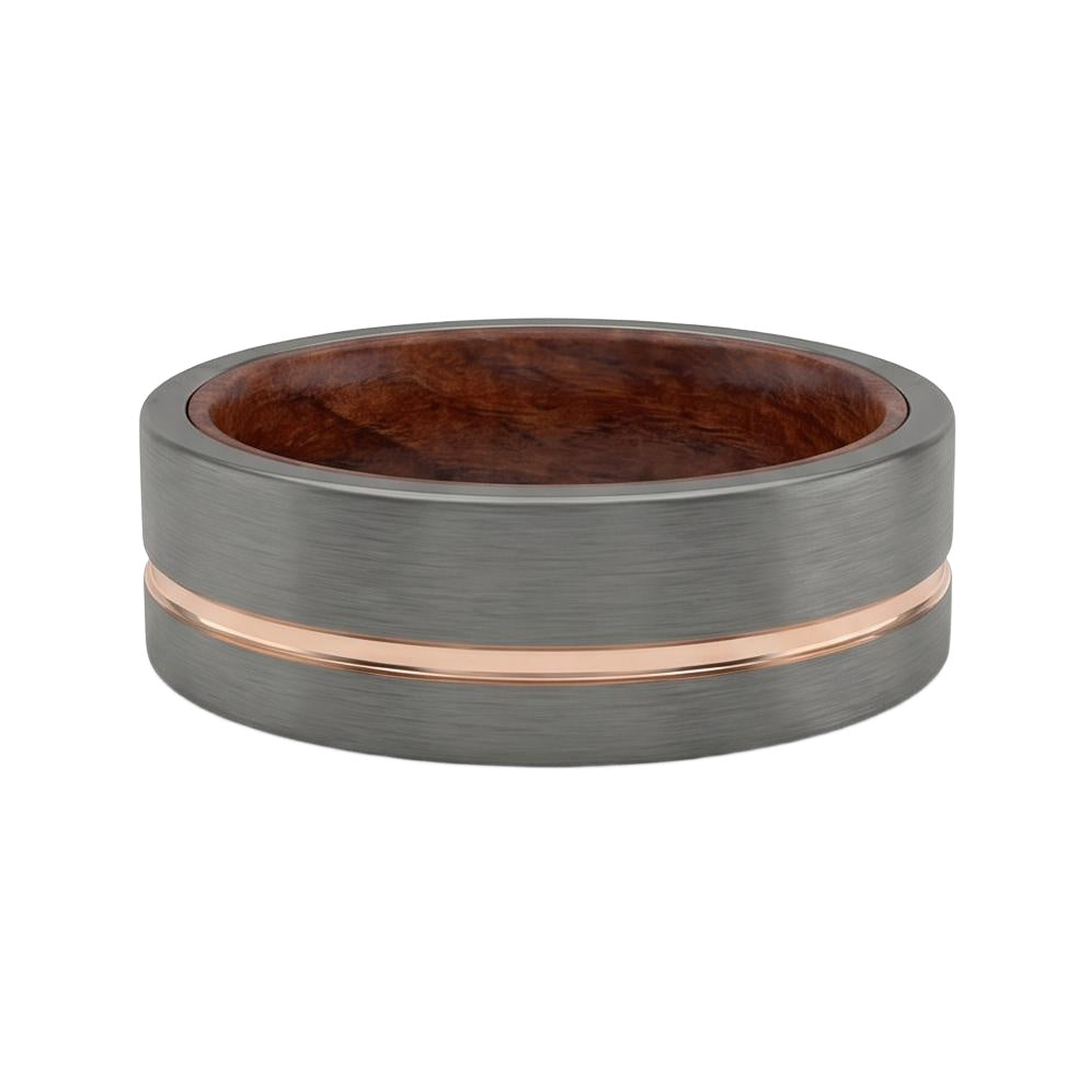 Delyrien Band in Tungsten Carbide - Blackrhodium