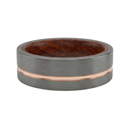 Delyrien Band in Tungsten Carbide - Blackrhodium