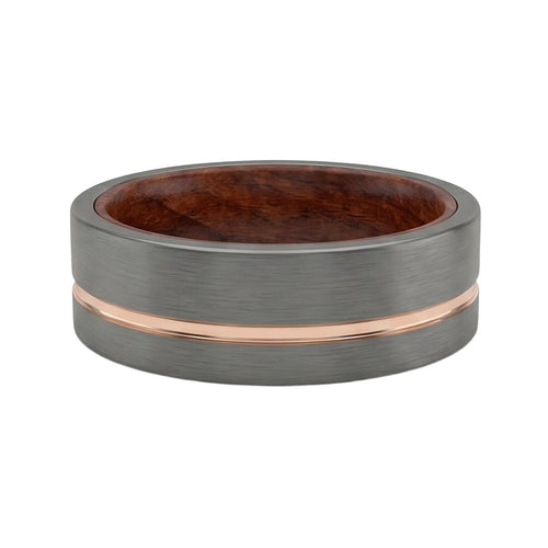 Delyrien Band in Tungsten Carbide - Blackrhodium
