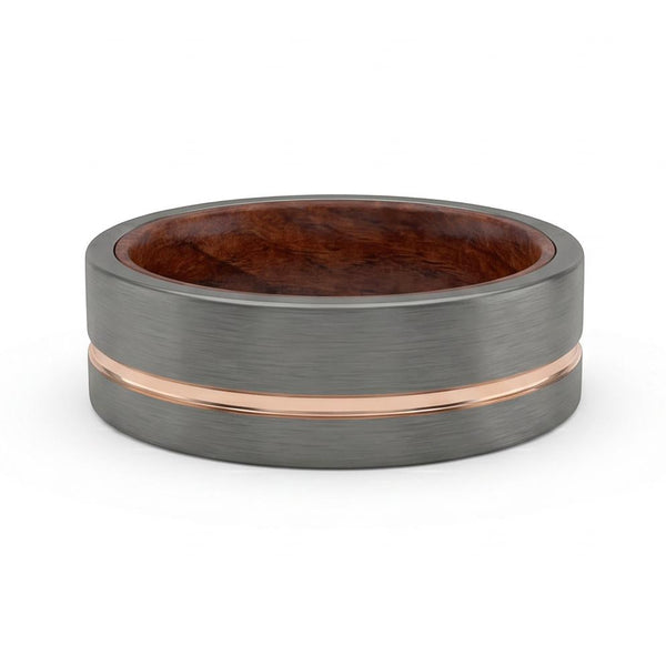 Delyrien Band in Tungsten Carbide - Blackrhodium