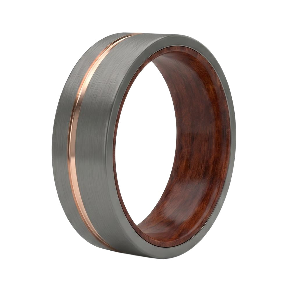 Delyrien Band in Tungsten Carbide - Blackrhodium