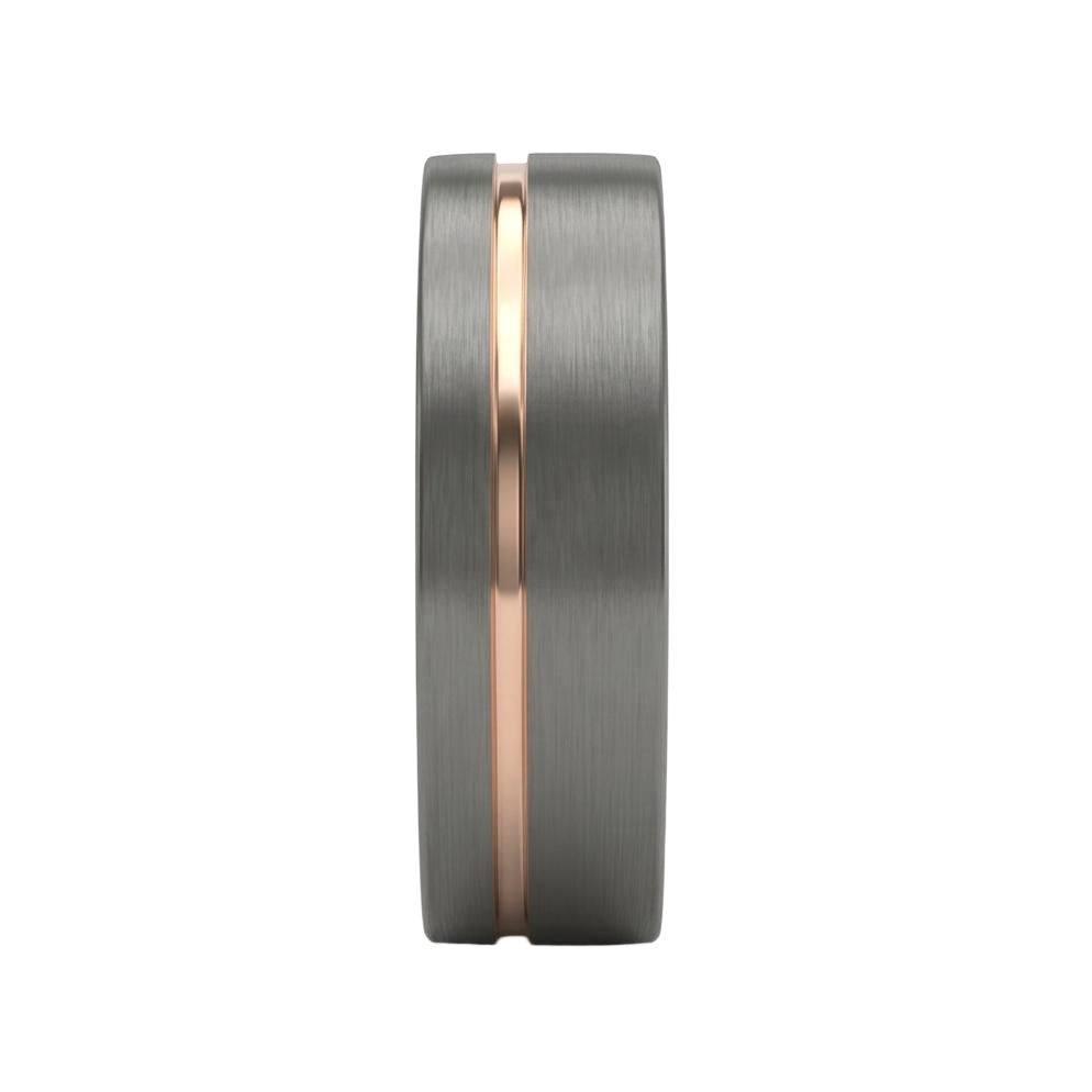 Delyrien Band in Tungsten Carbide - Blackrhodium